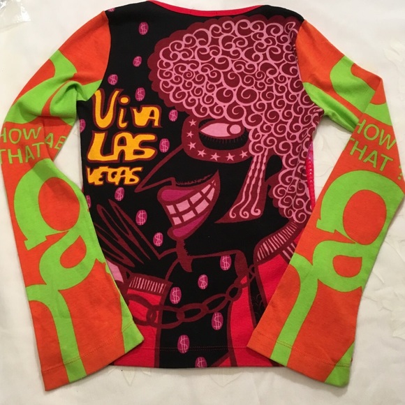 Custo Barcelona Tops - 🎉HP🎉Custo Barcelona Viva Las Vegas LS Top